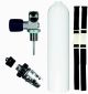 BTS 3 Litre 232 Bar White Luxfer Aluminium Cylinder with DIN Valve, 1st Stage, OPV & Cylinder Mounting Straps S20999902