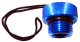 Blue Male Aluminium DIN Dust Cap - HS CODE - 	7609000090	  C.O.O. - 	TW