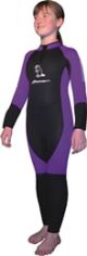 X Small Maui Junior 5mm One-Piece Black/Royal Blue - HS CODE - 	6113001000	  C.O.O. - 	TW