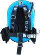 OMS Miami Blue/Black 32Lb-14.5Kg Aluminum Comfort Harness III Performance Mono Signature Single Tank BC System S11618073