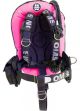 OMS Pink/Black 32Lb-14.5Kg Aluminum Comfort Harness III Performance Mono Signature Single Tank BC System S11618055