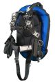 OMS Ocean Blue/Black 32Lb-14.5Kg Stainless Steel Comfort Harness III Performance Mono Signature Single Tank BC System S11718047