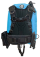 OMS Miami Blue/Black 27Lb-12.5Kg IQ Lite Cummerband Signature Harness Performance Mono Wing BC System Size ML S11618031
