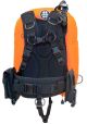 OMS Lava Orange/Black 27Lb-12.5Kg IQ Lite Cummerband Signature Harness Performance Mono Wing BC System Size XL S11618020