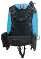 OMS Miami Blue/Black 27Lb-12.5Kg IQ Lite Cummerband Signature Harness Performance Mono Wing BC System Size XS S11618029