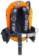 OMS Lava Orange/Black 27Lb-12.5Kg IQ Lite Harness Performance Mono Wing BC System Size S  S11618022