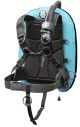 OMS Miami Blue/Black 27Lb-12.5Kg IQ Lite Harness Performance Mono Wing BC System Size XS S11618033