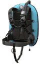 OMS Miami Blue/Black 32Lb-14.5Kg IQ Lite Harness Performance Mono Wing BC System Size S S11618080