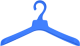 Blue Stong Arm Suit Hanger - HS CODE - 	3924900090 - C.O.O. TW